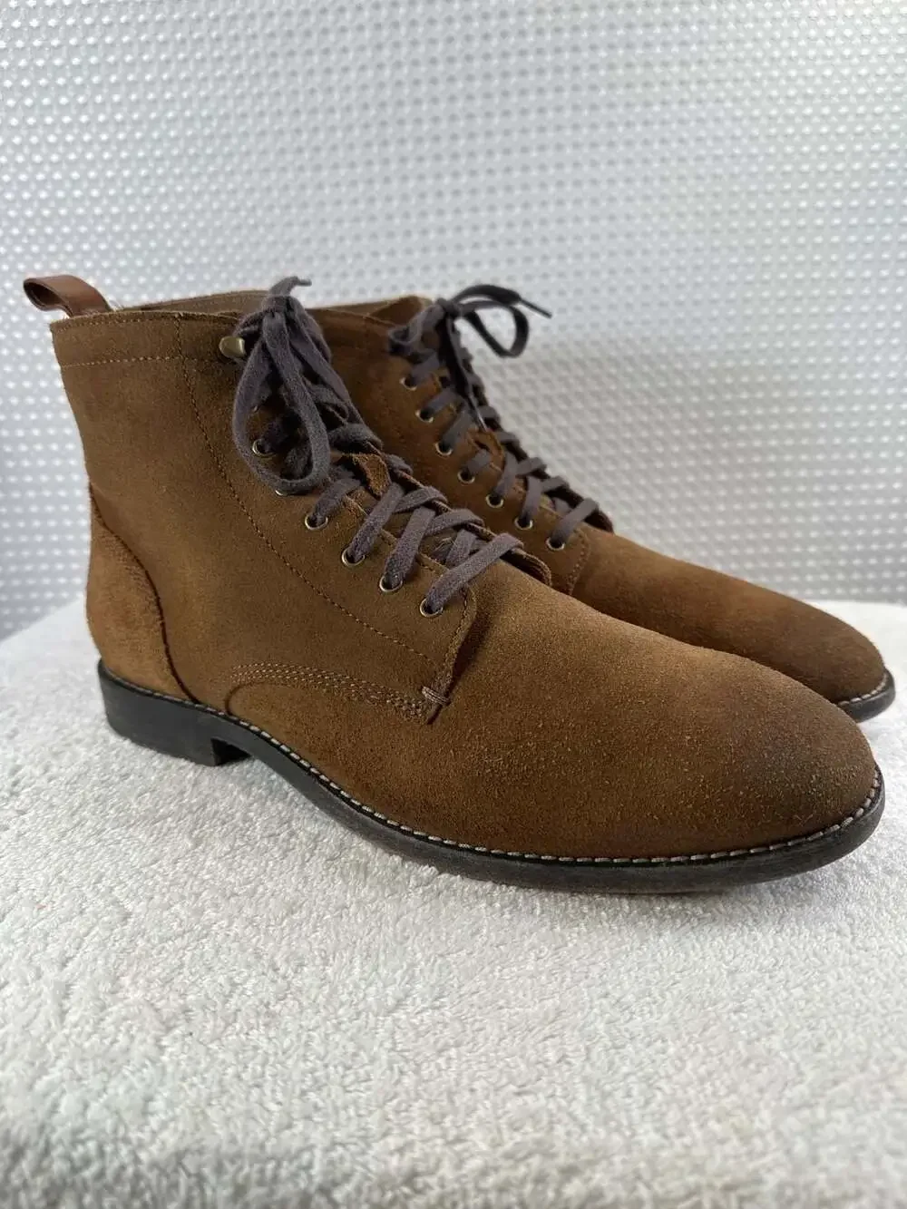 Cole Haan FeatherCraft Grand Boot Brown Suede Size 9M
